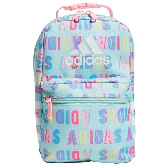adidas Other - NWT Adidas Santiago 3 Lunch Bag Hall Pass Aqua Pink Colorful Insulated Backpack